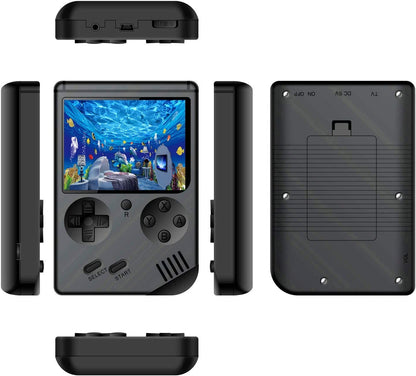 Retro Handheld Games Console for Kids/Adults, 168 Classic 8 Bit Games 3 Inch Screen Video Games with AV Cable Play on TV (Black)